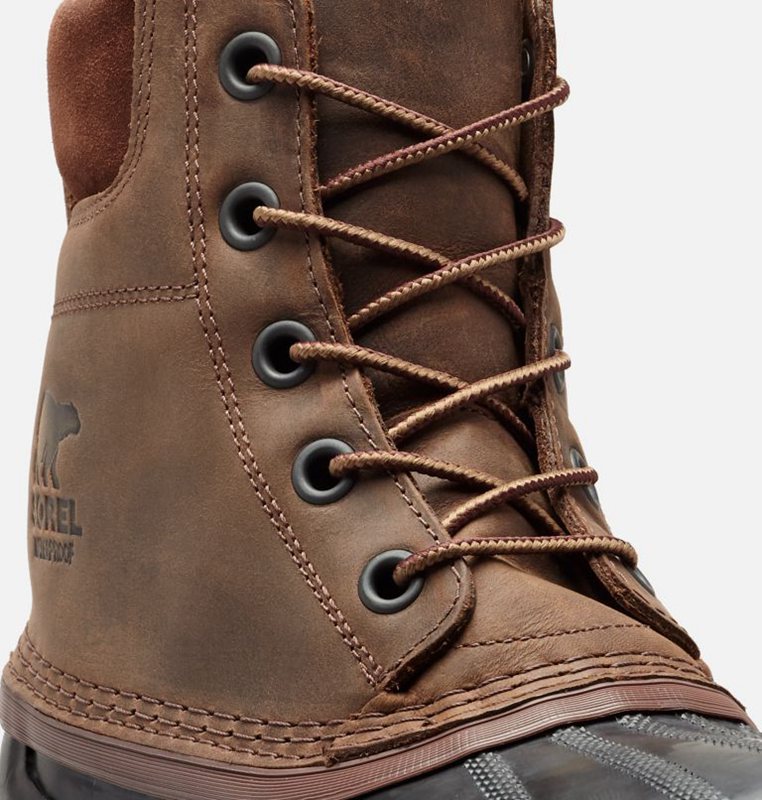 Botines Sorel Hombre - Cheyanne Ii Lace Duck Marrones/Negras - 48623-FXCQ